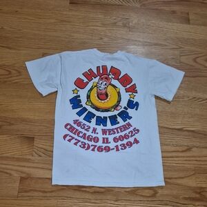 Chicago's own CHUBBY WIENERS White Graphic T-Shirt